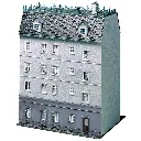 Immeuble avec Pizzeria Alfredo au rez-de-chaussée - FALLER 130446 - HO 1/87 - 2