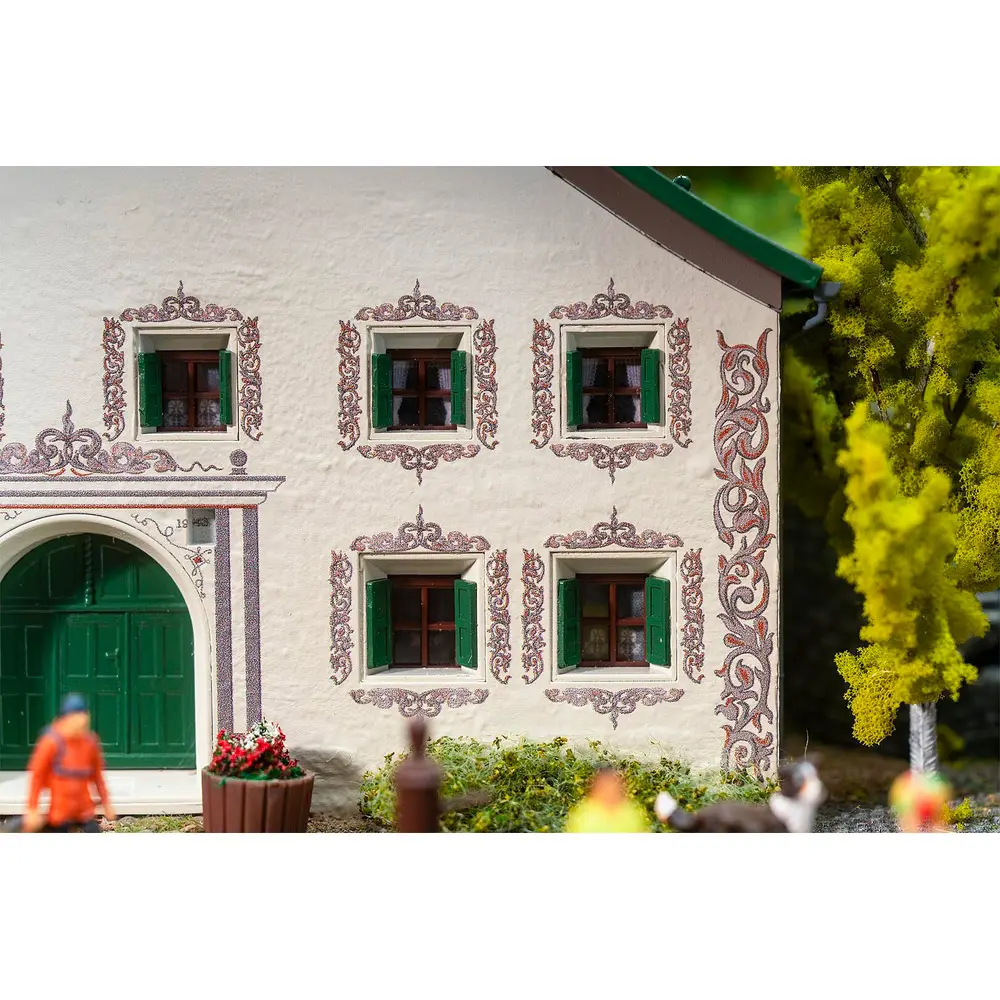 Maison des Grisons Guarda - Faller 130662 - HO 1/87 - EP I - 128 x 81 x 116 mm - 5