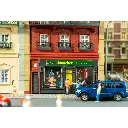 Maison de ville à 4 étages - Faller 130713 - HO 1/87 - EP III - 105 x 111 x 206 mm  - 4