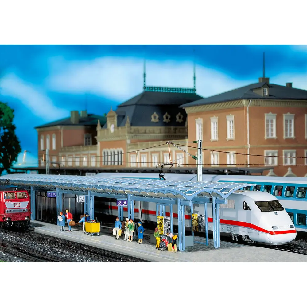 2 Quais de Gare ICE - Faller 120193 - HO 1/87 - EP V - 634 x 94 x 63 mm - 2