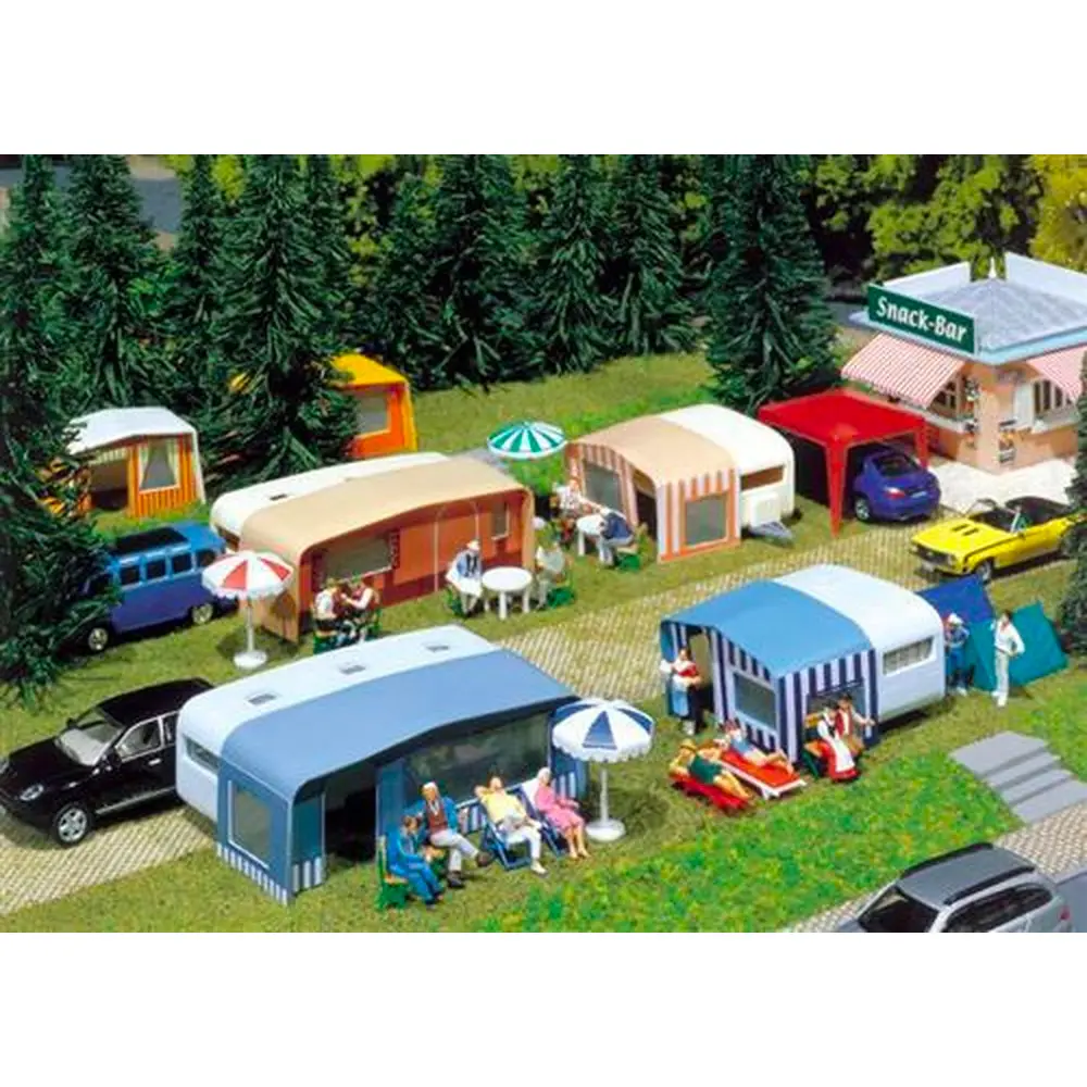 Kit caravanes camping - Faller 130503 - HO 1/87 - 2