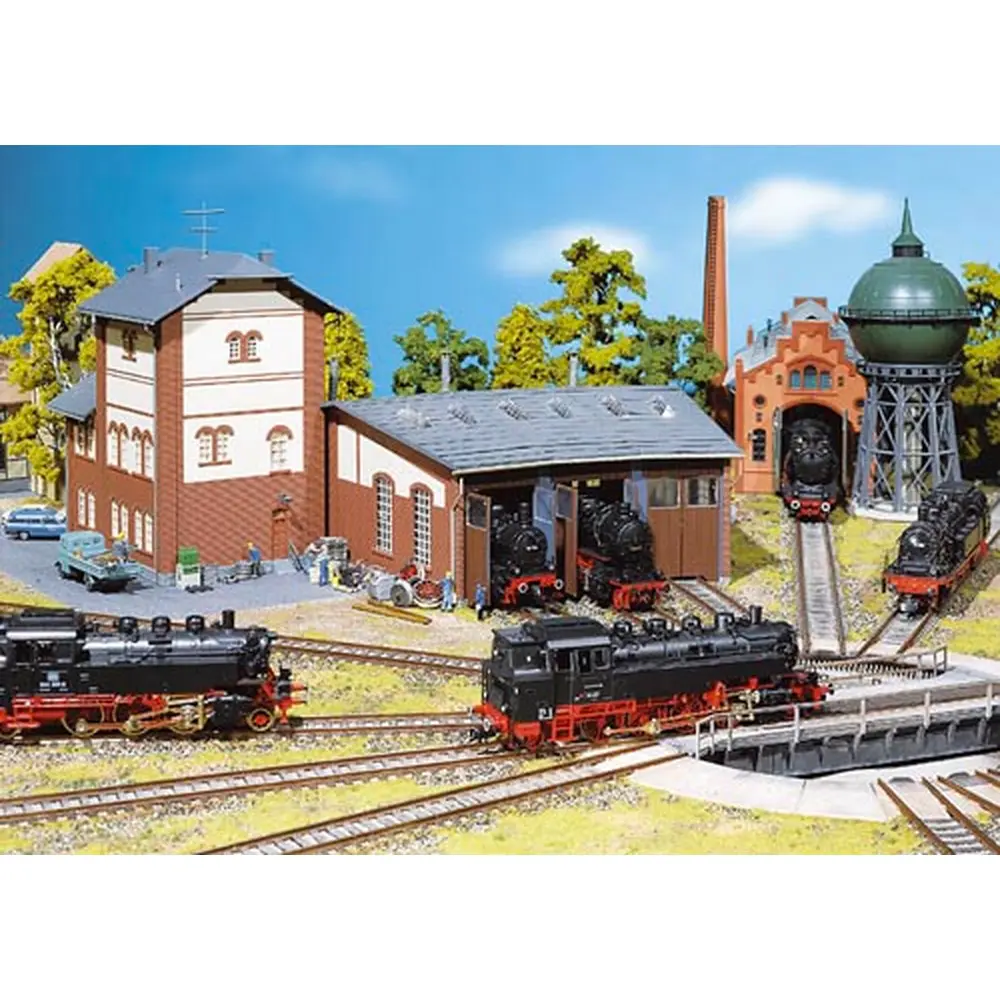 Rotonde à locomotives à 3 emplacements FALLER 120176 - HO 1/87 - 3