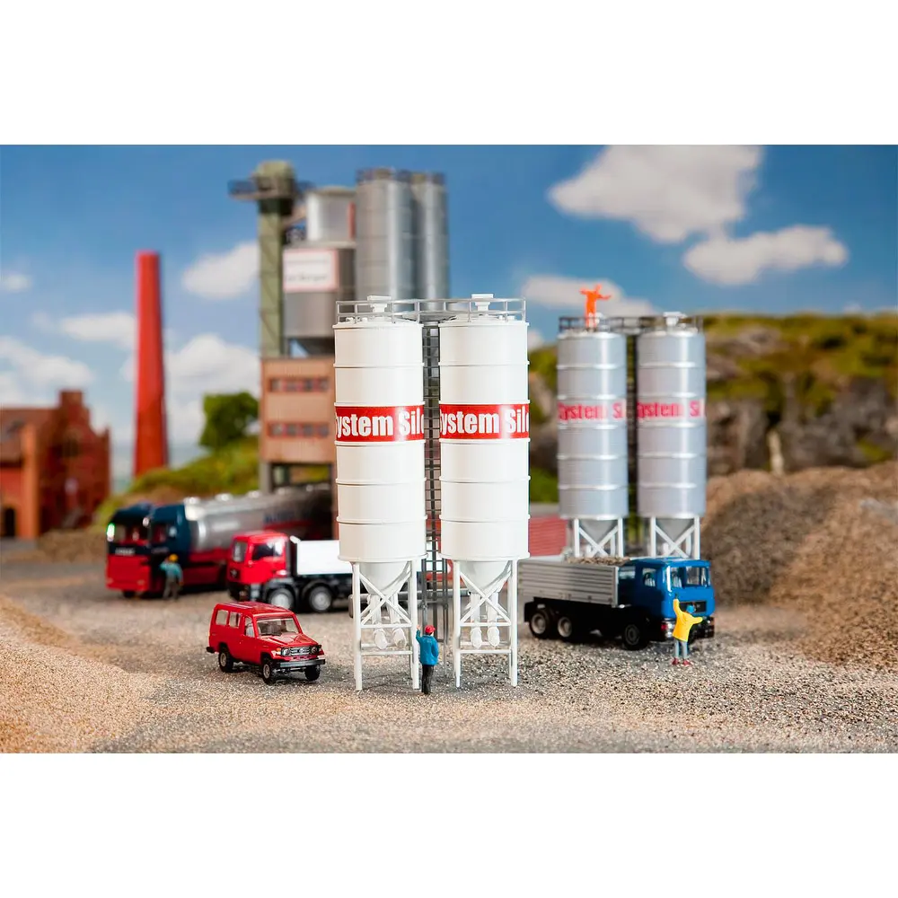 2 silos industriels - Faller 130476 - HO 1/87 - 2