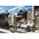 Entrepôt d’huile avec poste à gas-oil et grue d’alimentation - FALLER 120157 - HO 1/87 - 3