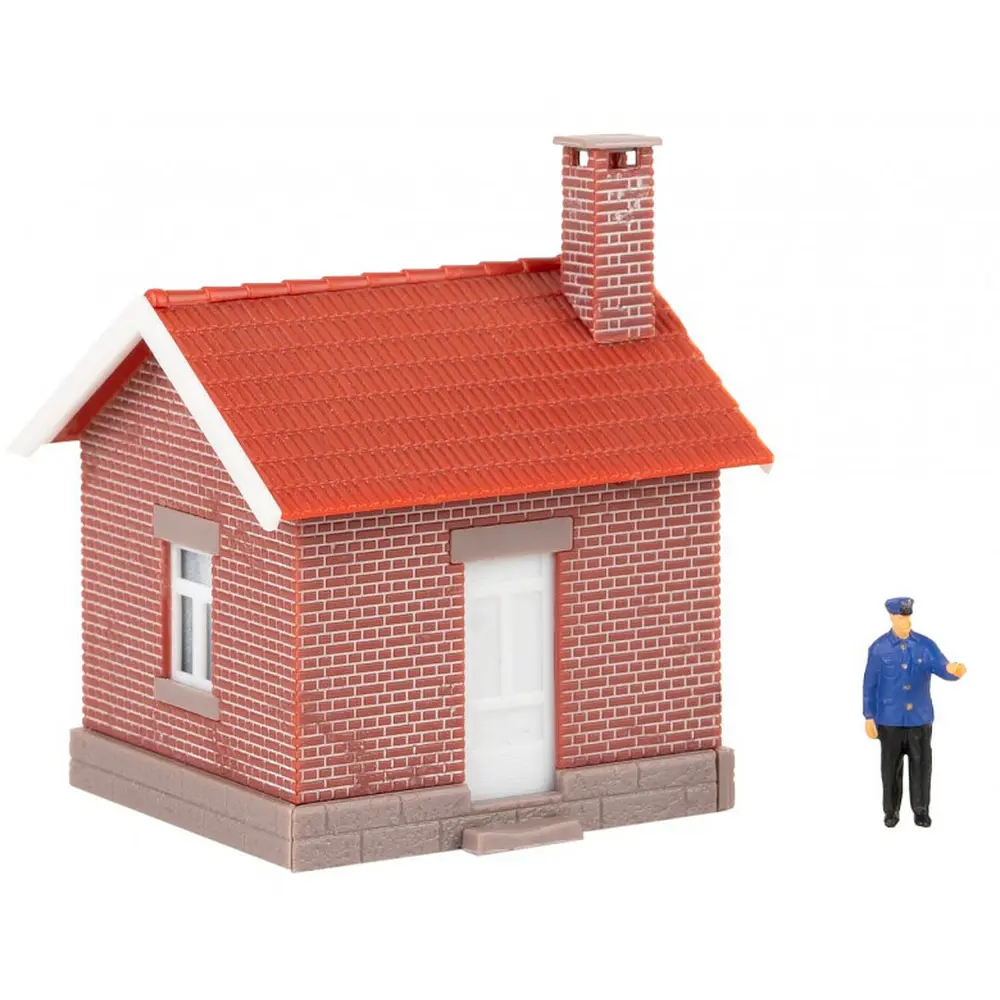 Baraque de chemin de fer avec garde-barrière - Faller 120306 - HO 1/87 - 3