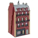 Maison de ville à 4 étages - Faller 130713 - HO 1/87 - EP III - 105 x 111 x 206 mm  - 2