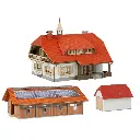 Ferme avec étable et garage - Faller 130583 - HO 1/87 - 3
