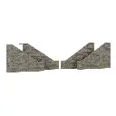 Lot de 2 entrées de tunnel, 1 voie - Faller 120576 - HO 1/87 - 2