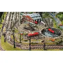 Rail droit avec ballast 55,5mm Fleischmann 9103 - N : 1/160 - Code 80 - 5