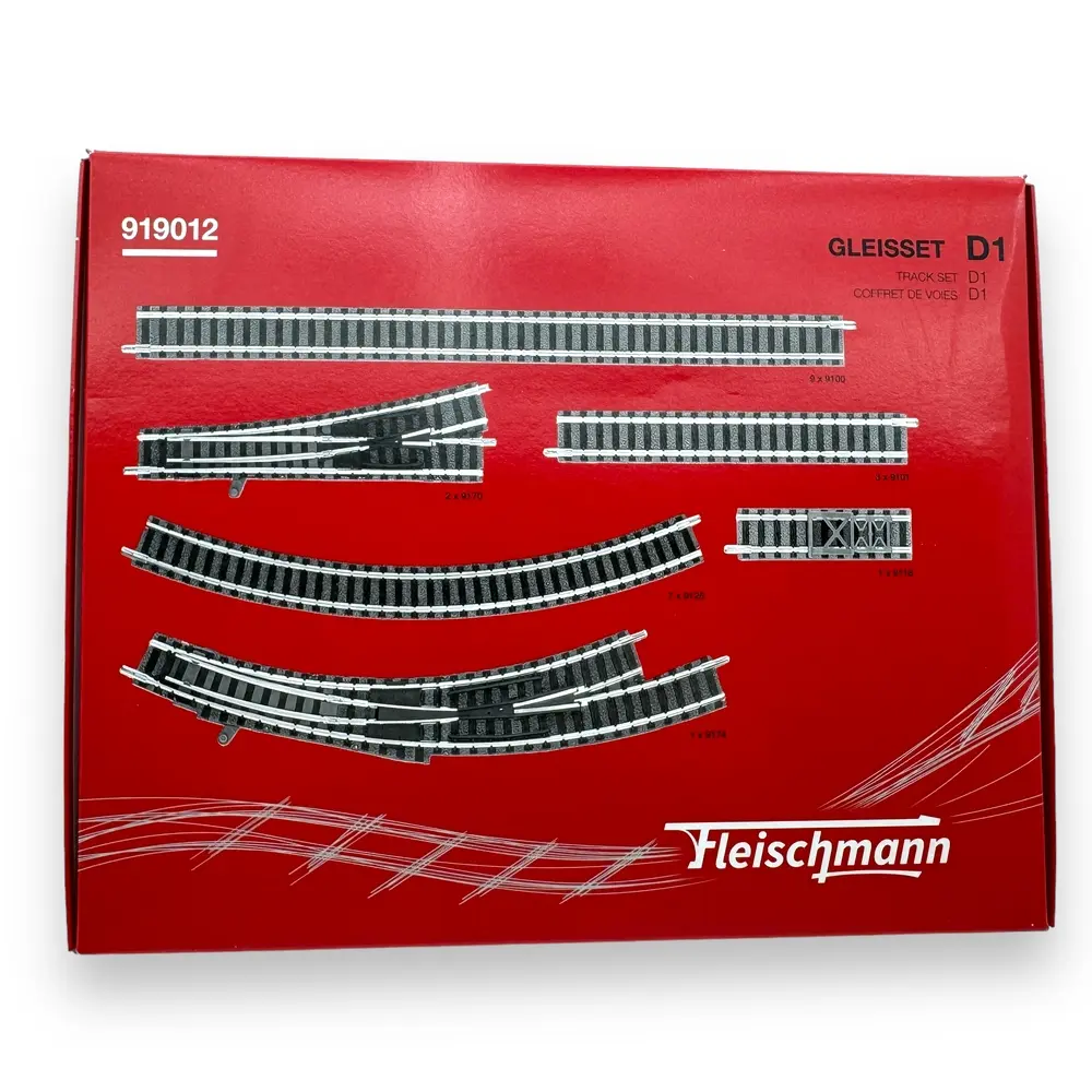 Coffret d'Extension Start-Set D1 - FLEISCHMANN 919012 - N 1/160 - 2