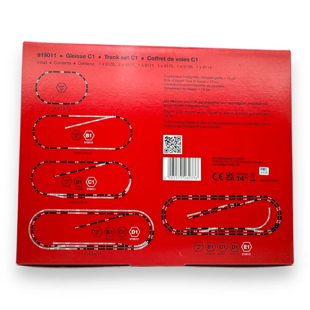 Coffret d'Extension Start-Set C1 - FLEISCHMANN 919011 - N 1/160 - 3