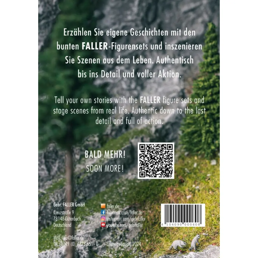 Dépliants nouveautés figurines - FALLER FA-DEP-2024 - 81 pages - Allemand et Anglais - 4