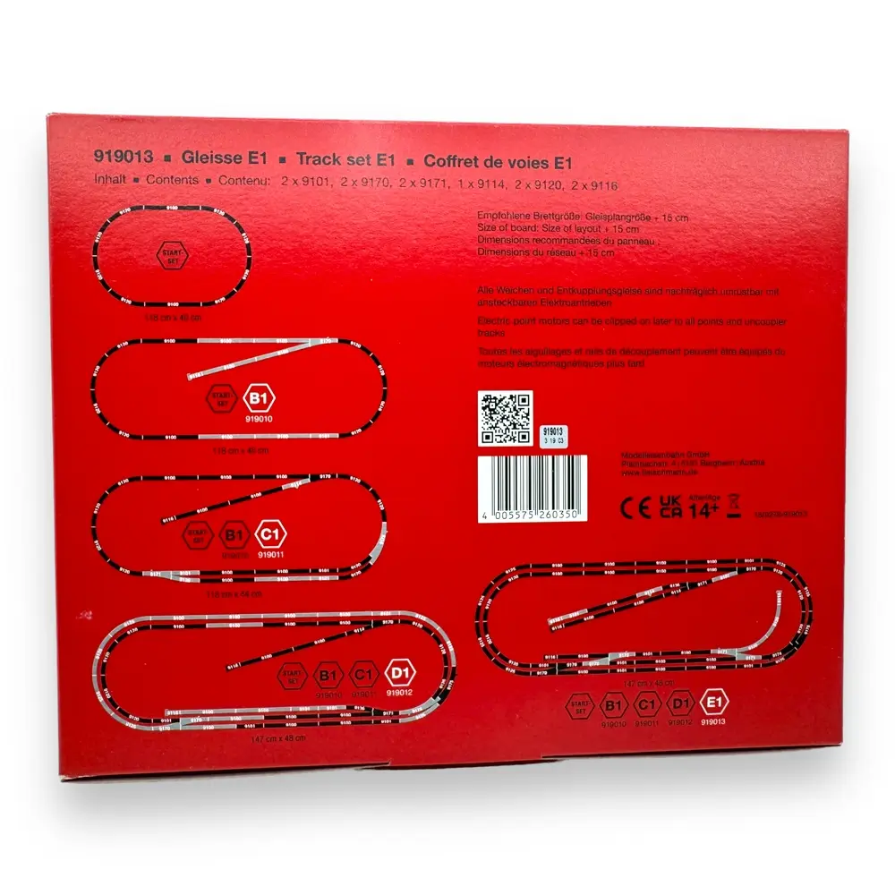 Coffret d'Extension Start-Set E1 FLEISCHMANN 919013 - N 1/160 - 3