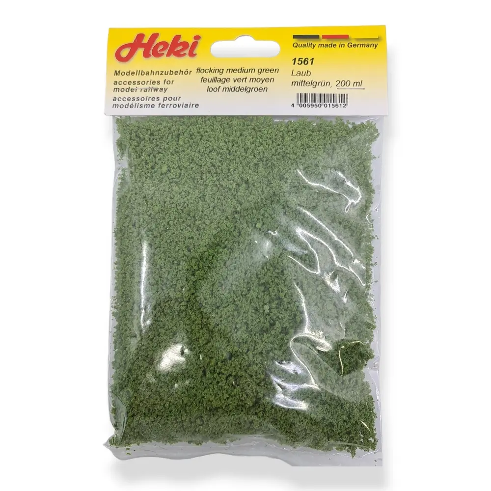 Flocage - Feuillage Vert Moyen - HEKI 1561 - Échelle Universelle - 200 mL - 2