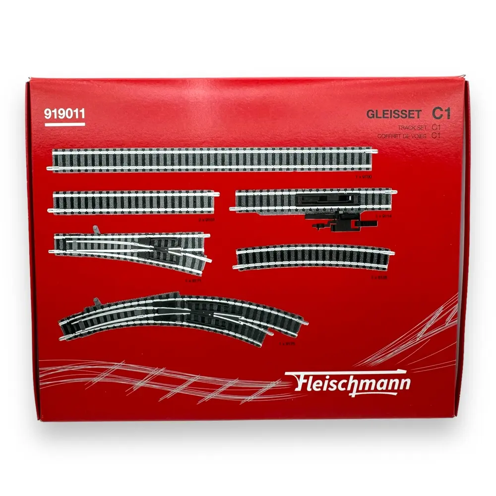Coffret d'Extension Start-Set C1 - FLEISCHMANN 919011 - N 1/160 - 2