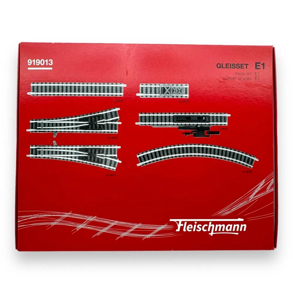 Coffret d'Extension Start-Set E1 FLEISCHMANN 919013 - N 1/160 - 2