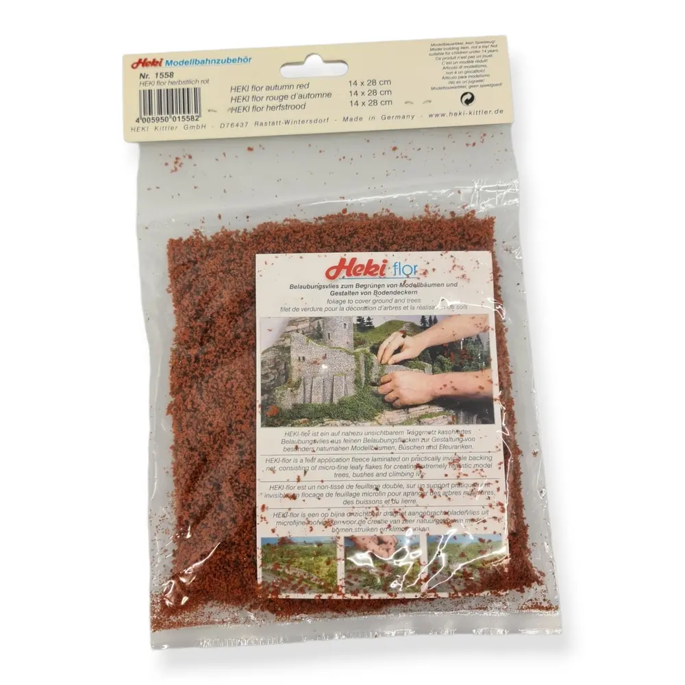 Sachet filet floqué - Rouge d'automne - HEKI 1558 - Échelle Universelle - 3