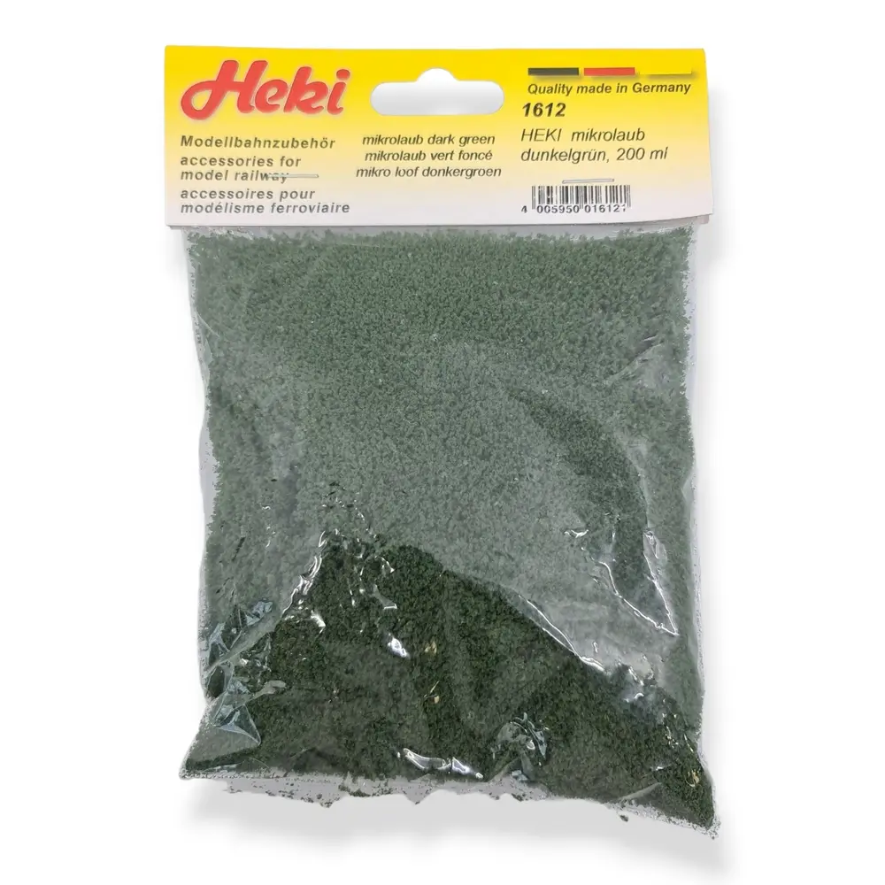 Flocage - Micro Feuillage Vert Foncé - HEKI 1612 - Échelle Universelle - 200 mL - 2