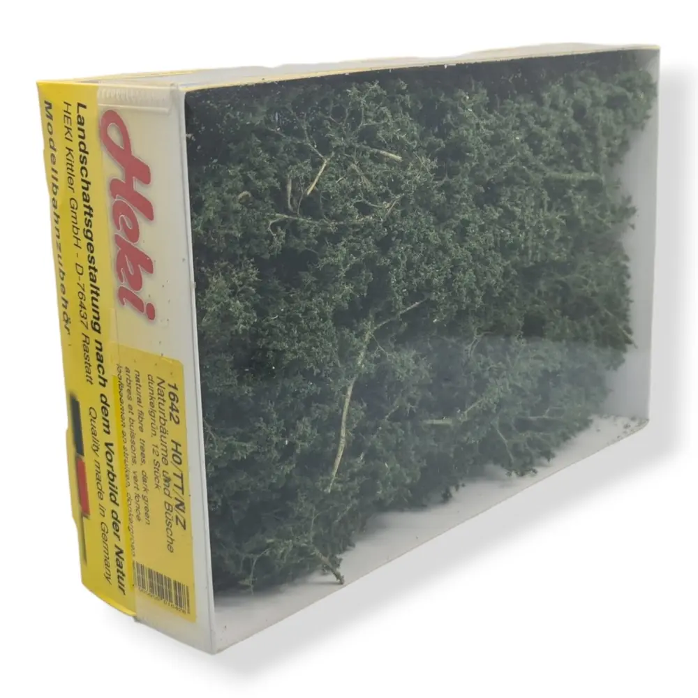 12 Arbres et buissons - Vert foncé - HEKI 1642 - Échelle HO / TT / N / Z - 3