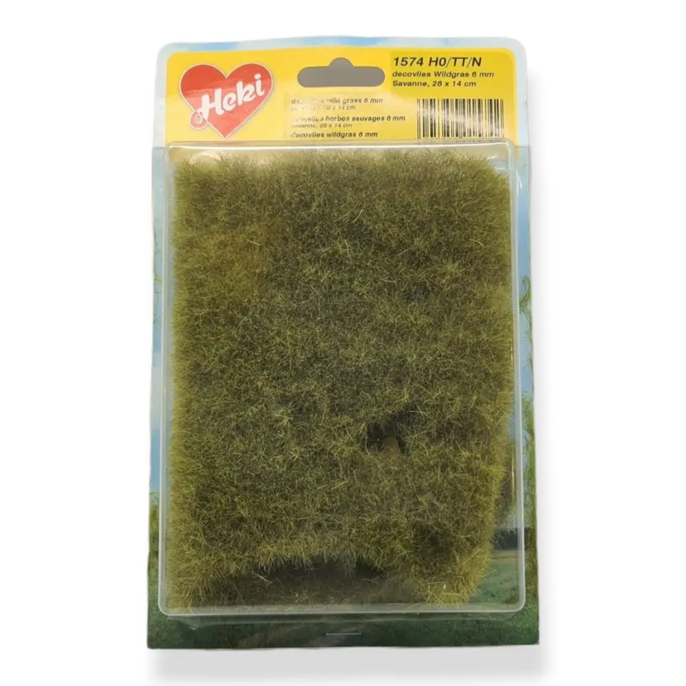 Tapis - Herbes sauvages - Savane - HEKI 1574 - Échelle HO / TT / N - 280x140 mm - 2