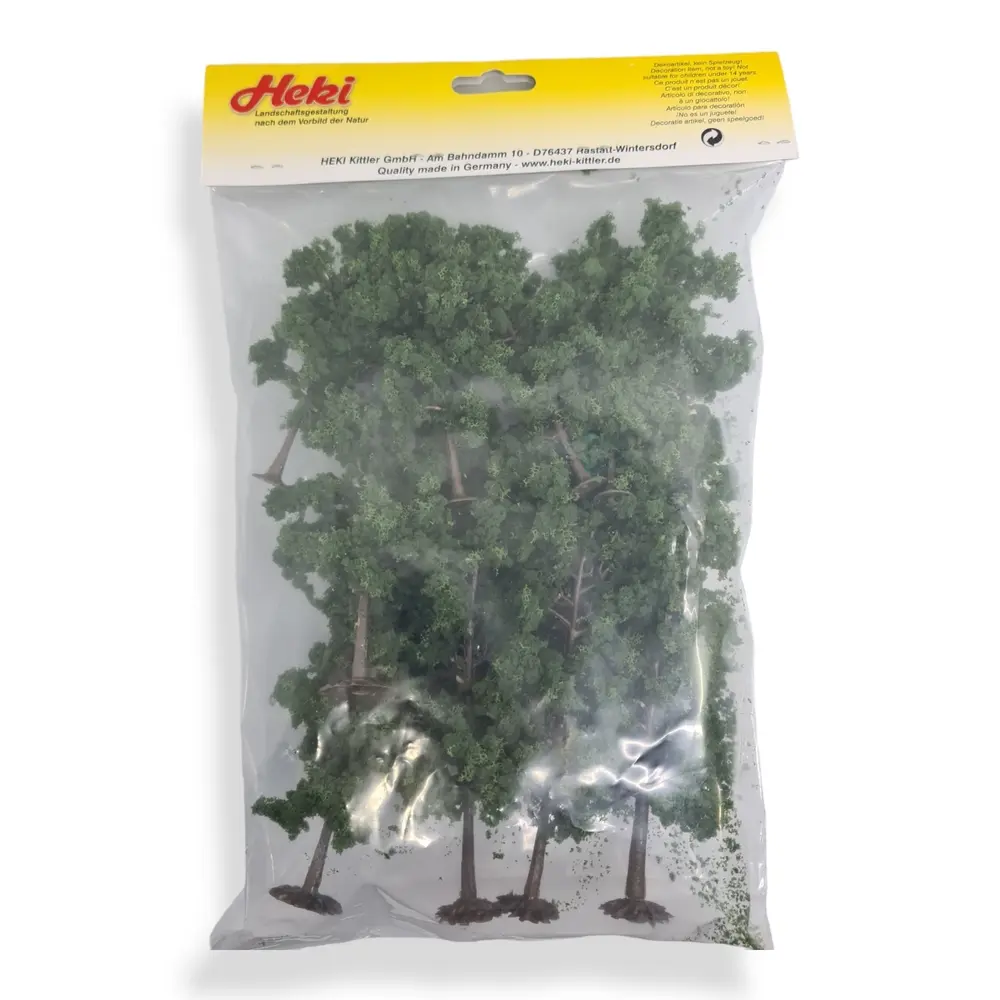 10 Hêtres - Vert foncé - HEKI 1323 - Échelle HO / TT - 100 à 180 mm - 3