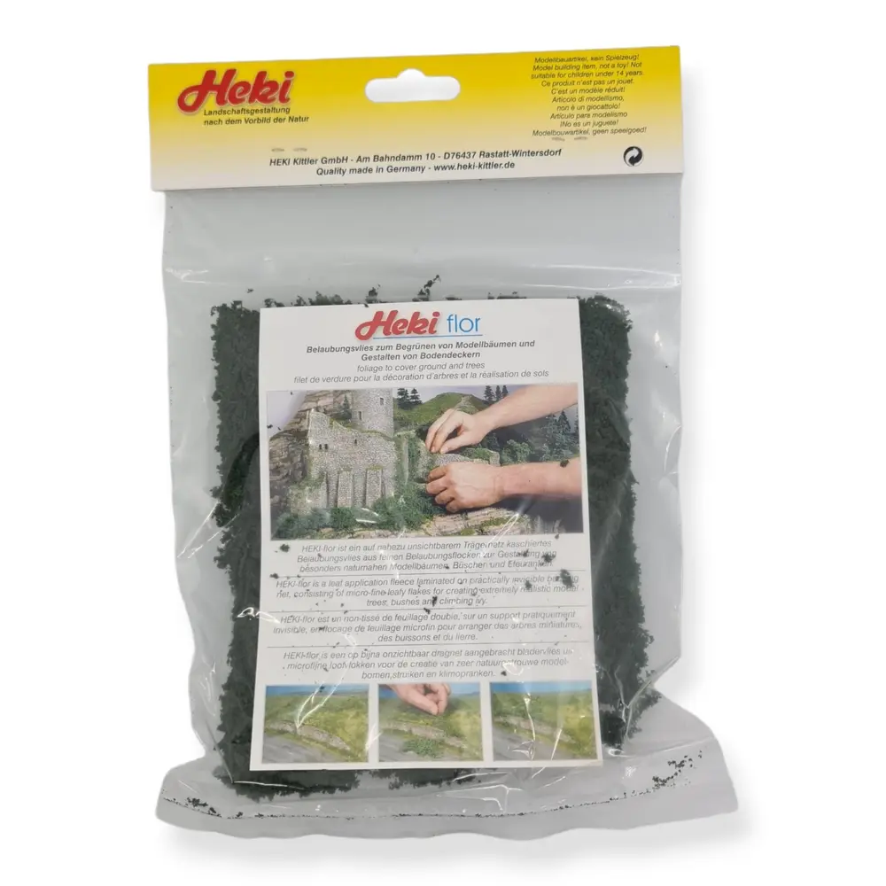 Sachet Filet floqué - vert de pin - HEKI 1553 - Échelle Universelle - 3