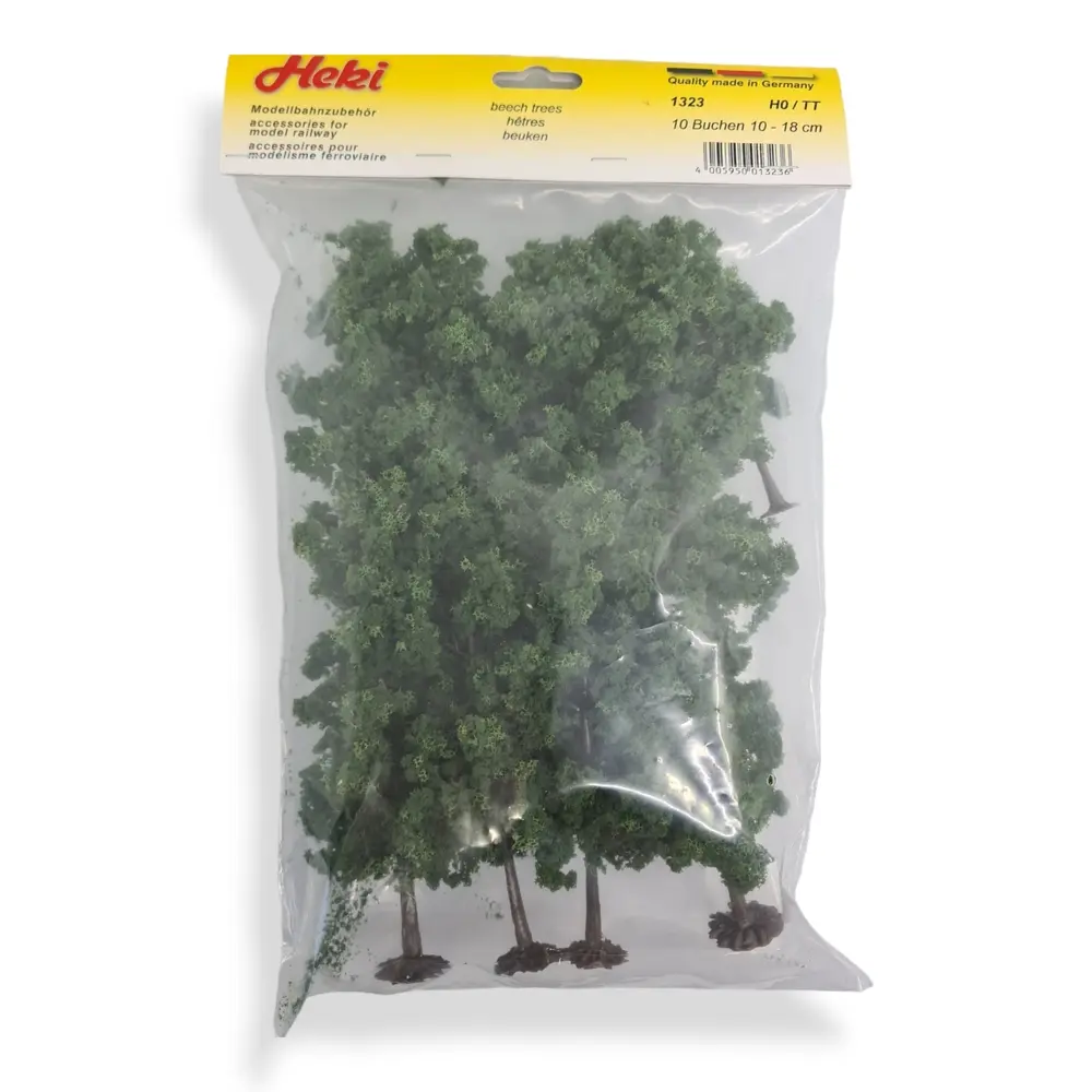 10 Hêtres - Vert foncé - HEKI 1323 - Échelle HO / TT - 100 à 180 mm - 2