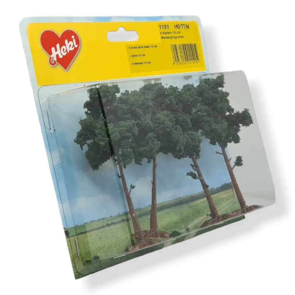 4 Pins - Vert foncé - HEKI 1151 - Échelle HO / TT / N - 100 mm - 2