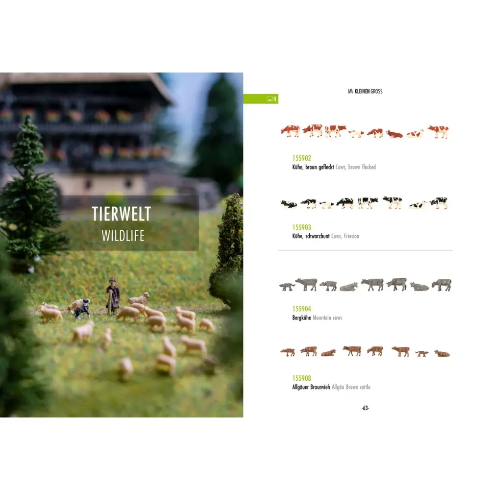 Dépliants nouveautés figurines - FALLER FA-DEP-2024 - 81 pages - Allemand et Anglais - 3