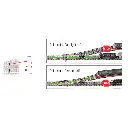 Aiguillage à gauche 111mm & 15° Fleischmann 9178 cœur métal code 80 - N 1/160 - 2