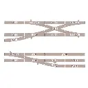 Croisement - 115mm & 30° - Fleischmann 9161 Insulfrog code 80 - N 1/160 - 3