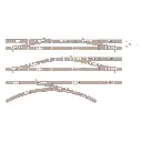 Rail droit avec ballast 57,5 mm Fleischmann 9102 - N : 1/160 - Code 80 - 5