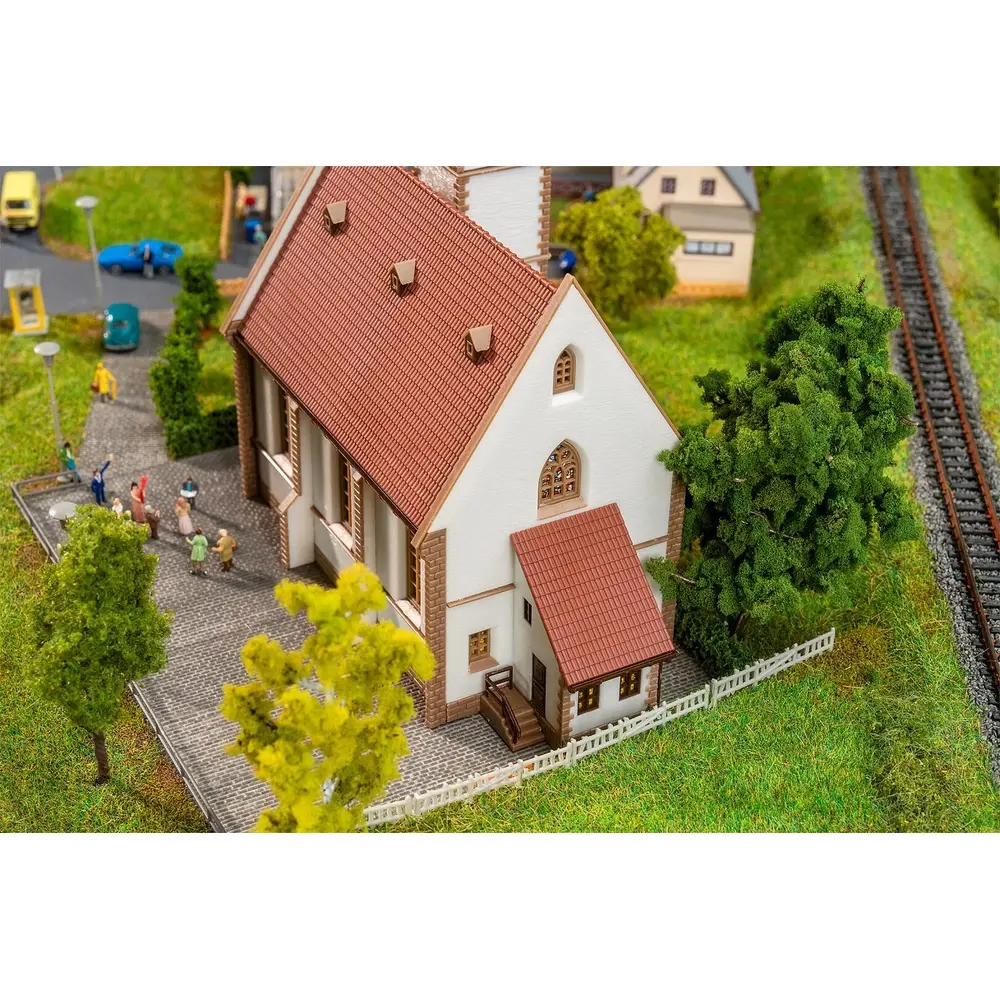 Église du village - Faller 231726 - N 1/160 - EP I - 138 x 75 x 205 mm - 5