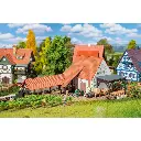 Bâtiments agricole miniature avec accessoires Faller 191779 - HO : 1/87 - 3