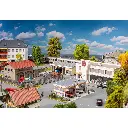 Coffret Parc d'activité Automobile Faller 190086 - HO : 1/87 - EP IV - 4 Maquettes - 7