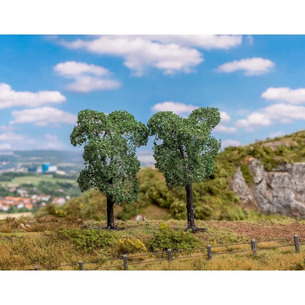 2 arbres fruitiers Faller 181802 - HO 1/87 - N 1/160 - TT 1/120 - 100 & 110 mm - 4