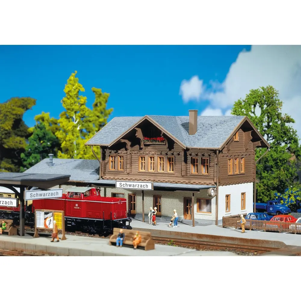 Gare de Schwarzach - FALLER 212108 - N 1/160 - EP II - 251 x 120 x 74 mm - 3