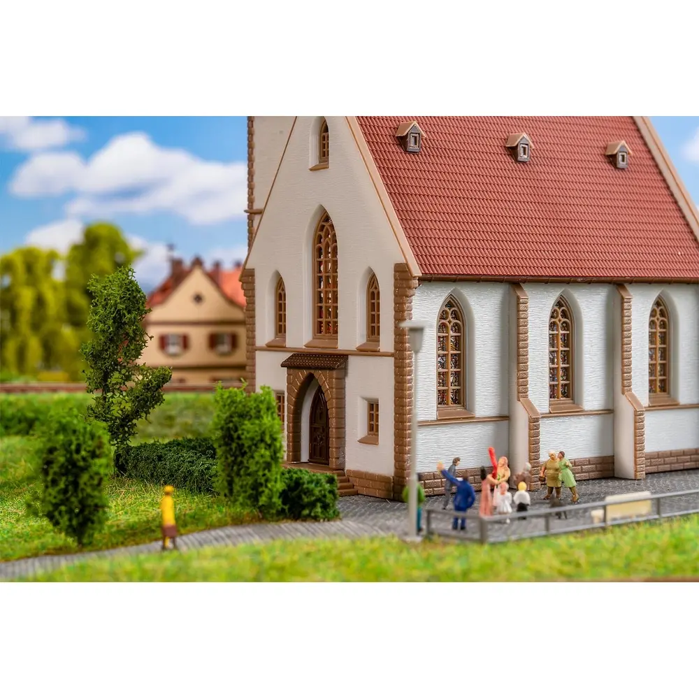 Église du village - Faller 231726 - N 1/160 - EP I - 138 x 75 x 205 mm - 4