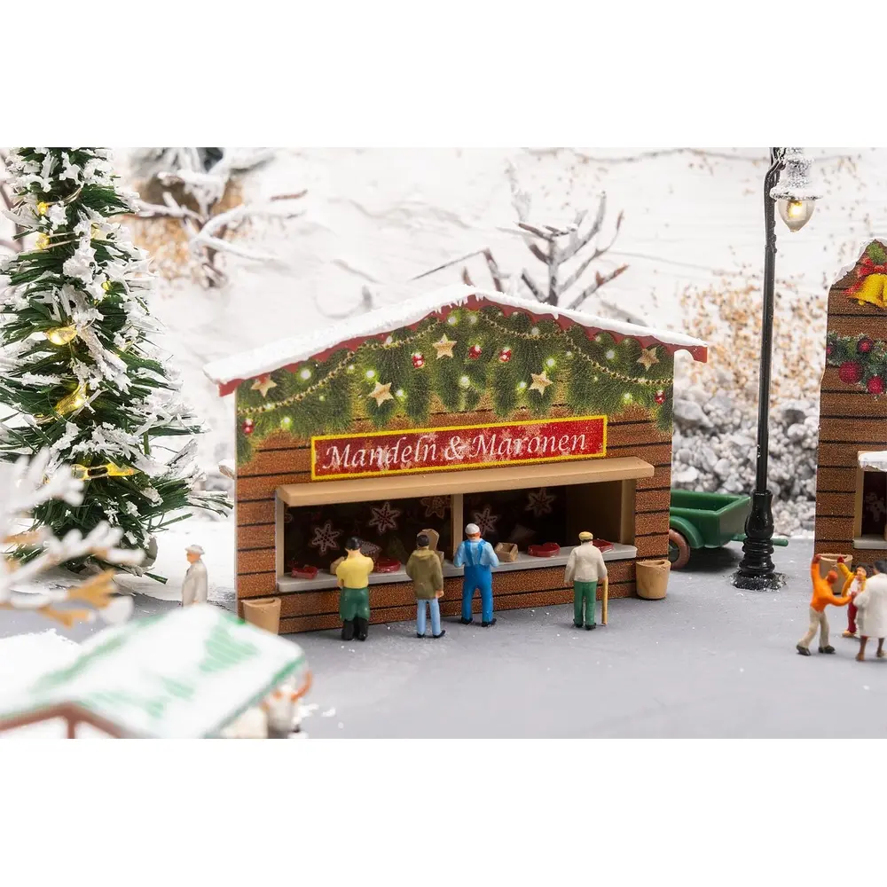 2 stands du marché de Noël - Faller 272020 - N 1/160  - 5