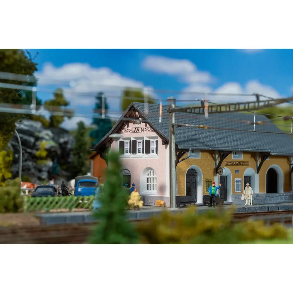 Gare de Lavin - Faller 212128 - N 1/160 - EP II - 110 x 74 x 58 mm - 3