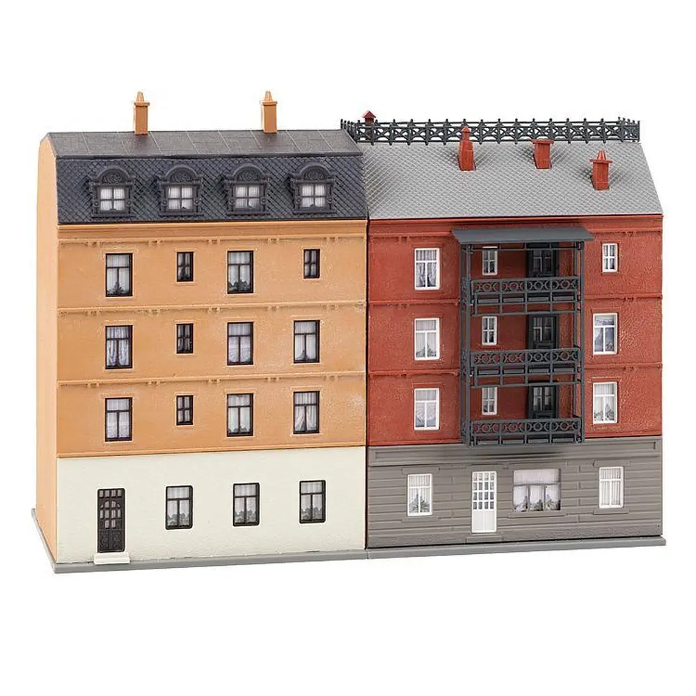 Lot de 2 maisons de ville rénovées avec commerces - Faller 232389 - N 1/160 - 3