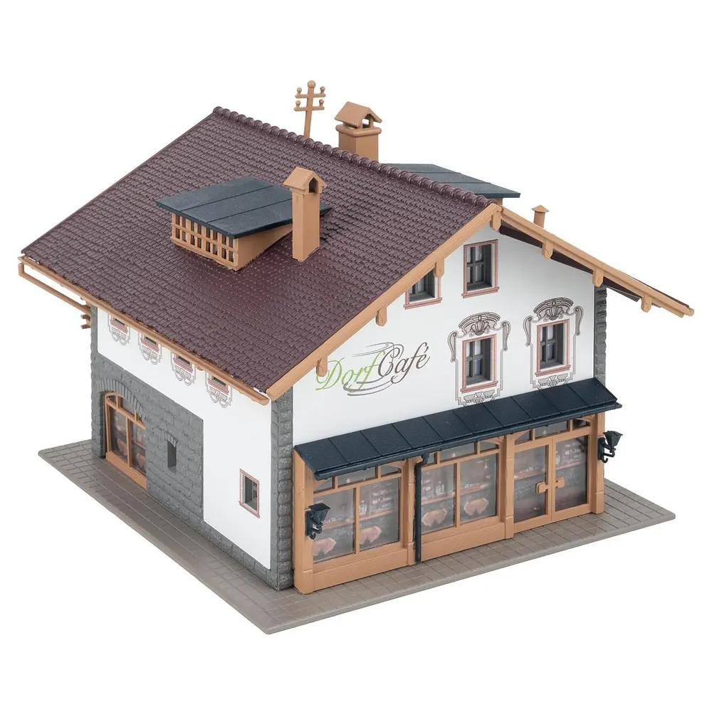 Maison Alpine + Café - 150x130x112mm - Faller 191836 - EP. IV - HO 1/87  - 2