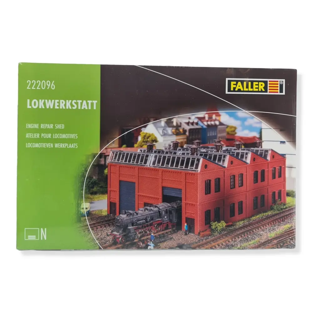 Remise atelier pour Locomotives FALLER 222096 - N 1/160 - EP III 205x138x90mm - 4