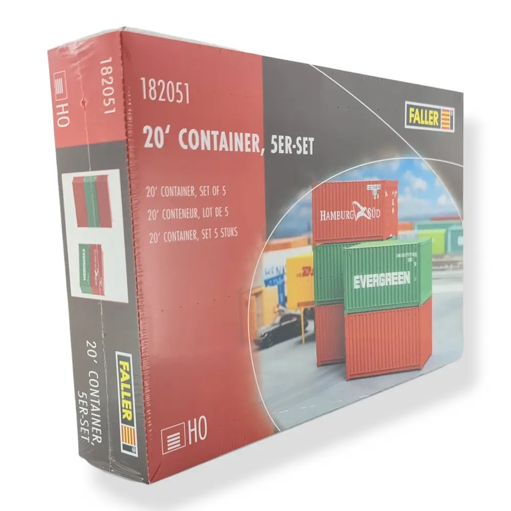 5 Conteneur 20' - Faller 182051 - HO : 1/87 - EP IV - 3