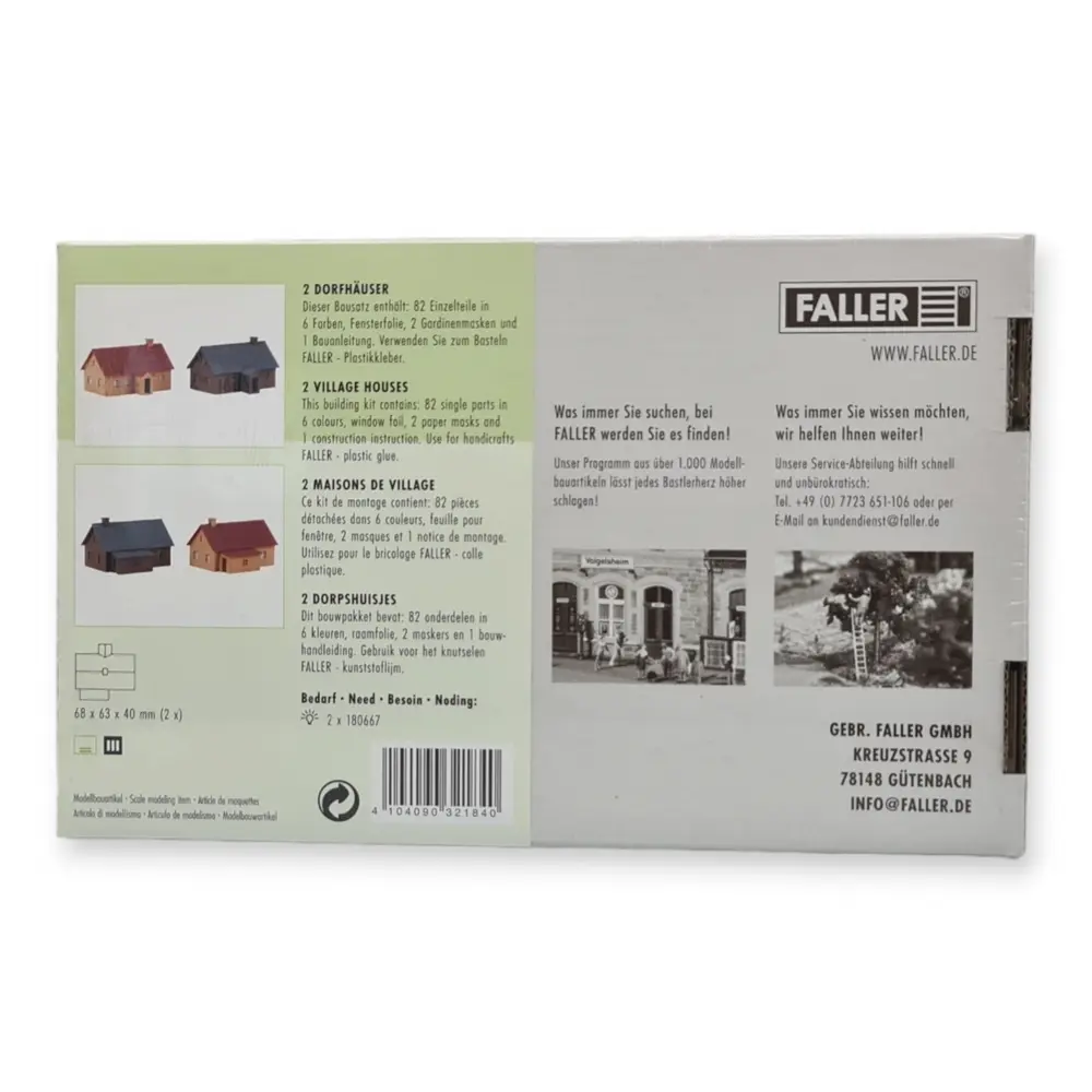 2 maisons en zone rurale - Faller 232184 - N 1/160 - EP III - 6