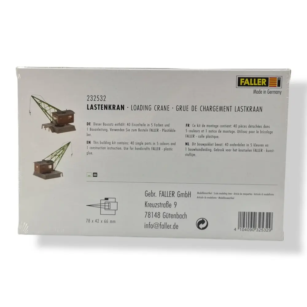 Grue ferroviaire miniature Faller 232532 - N 1:160 - EP II - 5