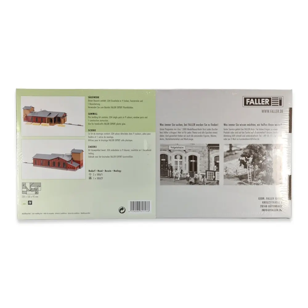 Bâtiment industriel "Scierie" - Faller 231713 - N 1/160 - EP II - 5