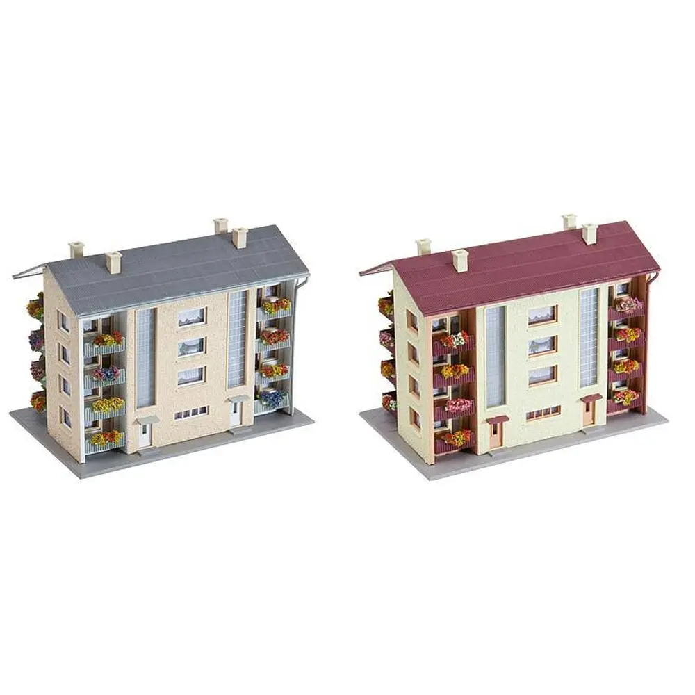 Ensemble de 2 immeubles habitables Faller 232304 - N : 1/160 - EP III - 2