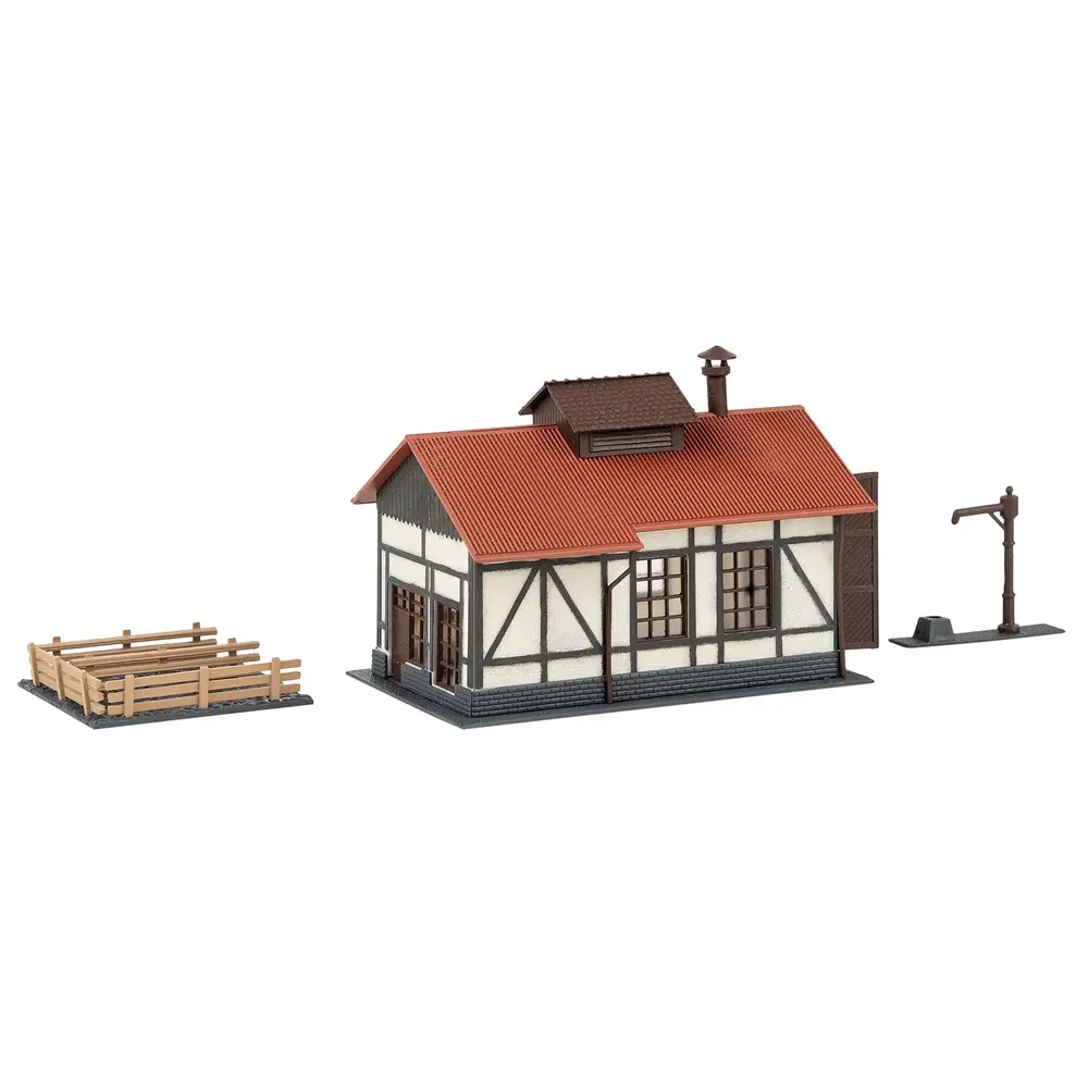 Plaque Tournante avec Hangar à Locomotives - Faller 222104 - N 1/160 - 3