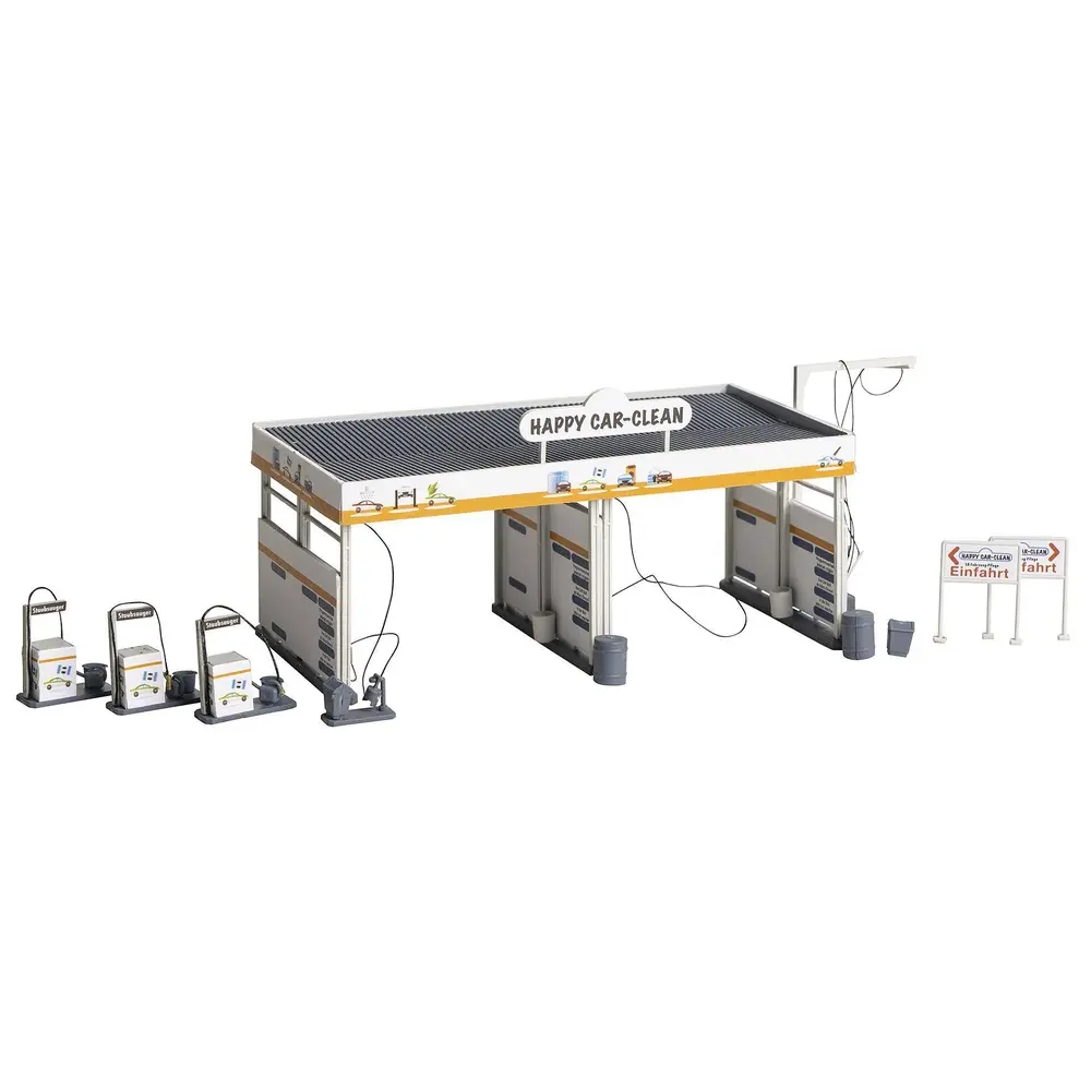 Coffret Parc d'activité Automobile Faller 190086 - HO : 1/87 - EP IV - 4 Maquettes - 5